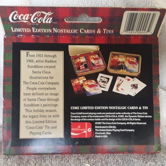 Coca Cpla Playing Cards, 2-decks in tin. 1997, never played with - Picture 4 of 4